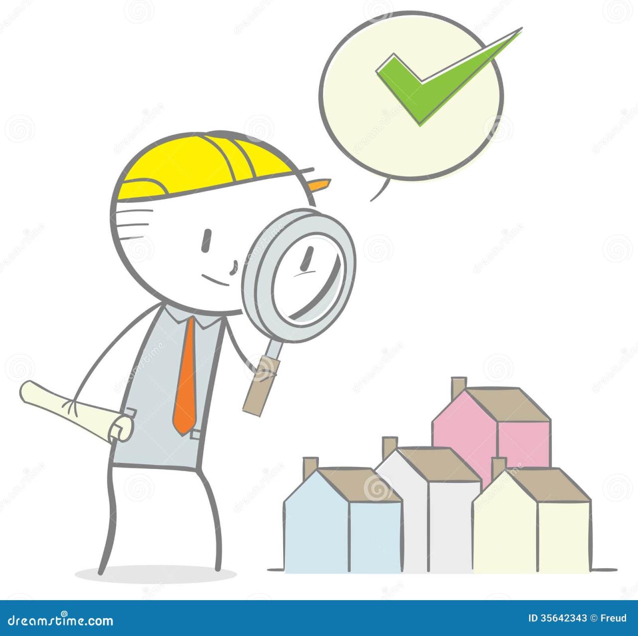 Home Inspection stock vector. Image of construction, lens - 35642343
